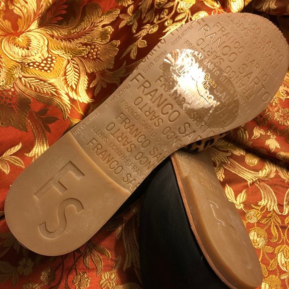 Leopard Print & Leather Flats (Size 8.5) - Picture 7 of 9